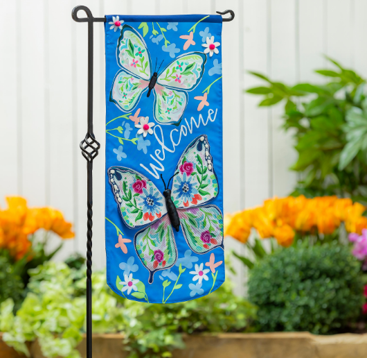 Fluttering Butterfly Garden Everlasting Impression Textile Decor