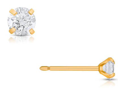 Ellie Vail Gold Plated Ariana Small Stud Earrings