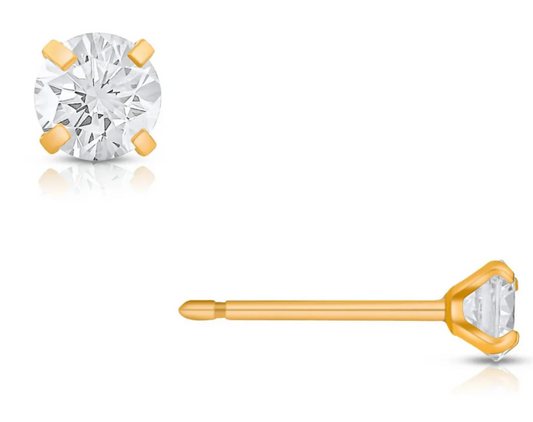 Ellie Vail Gold Plated Ariana Small Stud Earrings