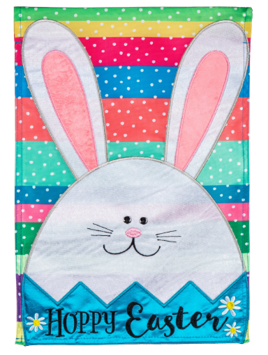 Easter Egg Bunny Garden Flag