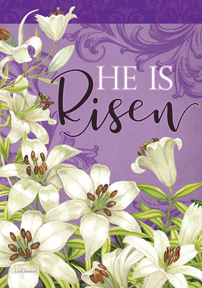 Easter Lilies House Flag