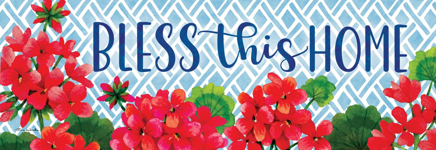 5603SS Custom Decor Signature Sign Blessed Geranium