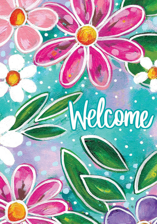 Fantastic Flower House Flag