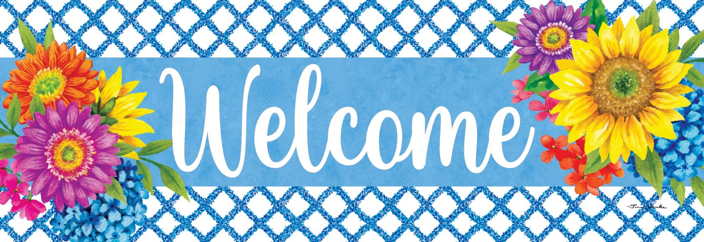 5606SS Custom Decor Signature Sign Floral Vines
