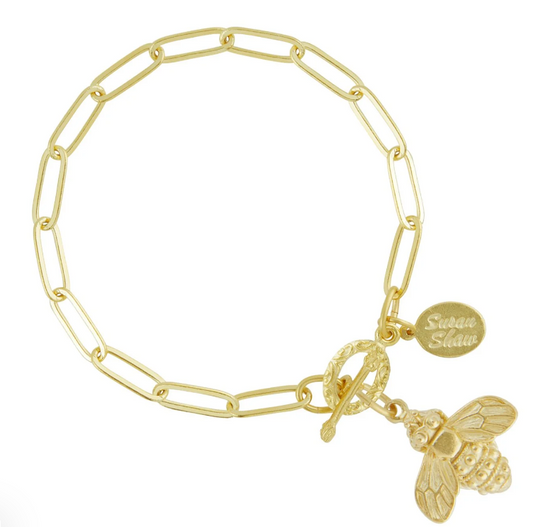 Susan Shaw Bee Paperclip Bracelet