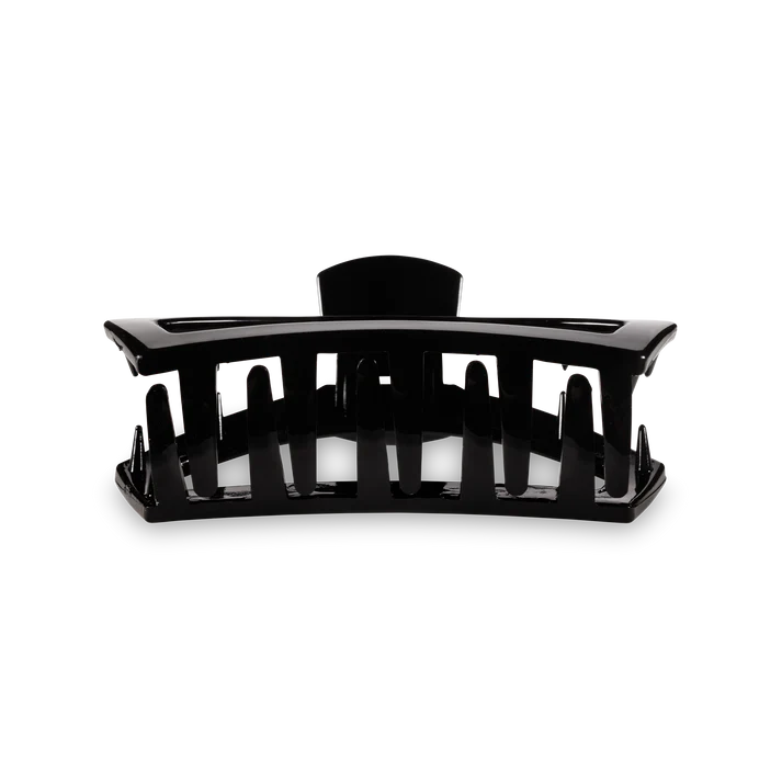 Teleties Open Medium Claw Hair Clip - Jet Black