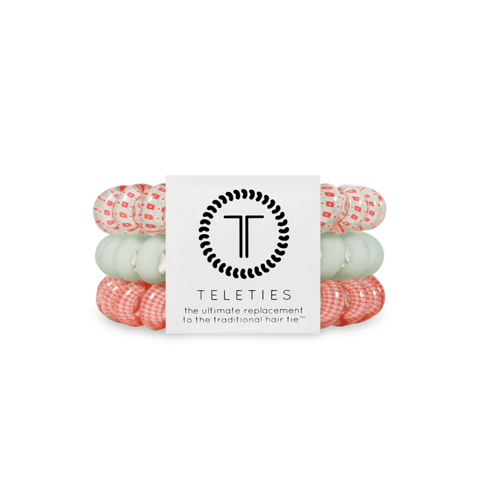 Teleties Large Hair Ties - Calming Coral