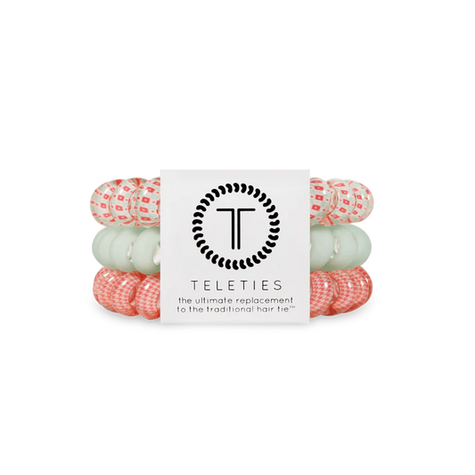 Teleties Large Hair Ties - Calming Coral