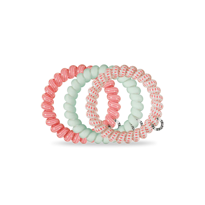 Teleties Large Hair Ties - Calming Coral