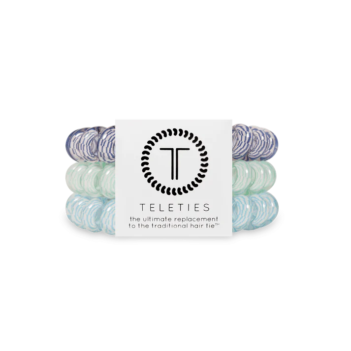 Teleties Large Hair Ties - Totally Turquoise