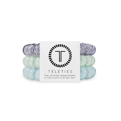 Teleties Large Hair Ties - Totally Turquoise