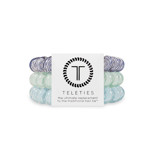 Teleties Large Hair Ties - Totally Turquoise
