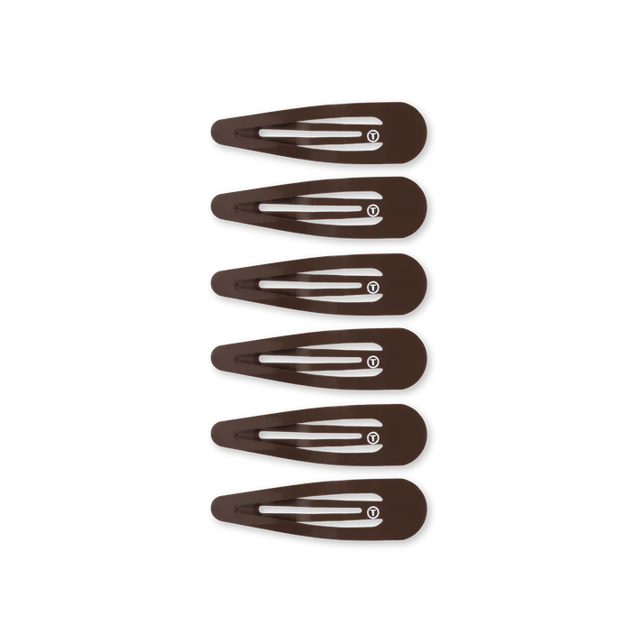 Teleties Snap Clips - Brown