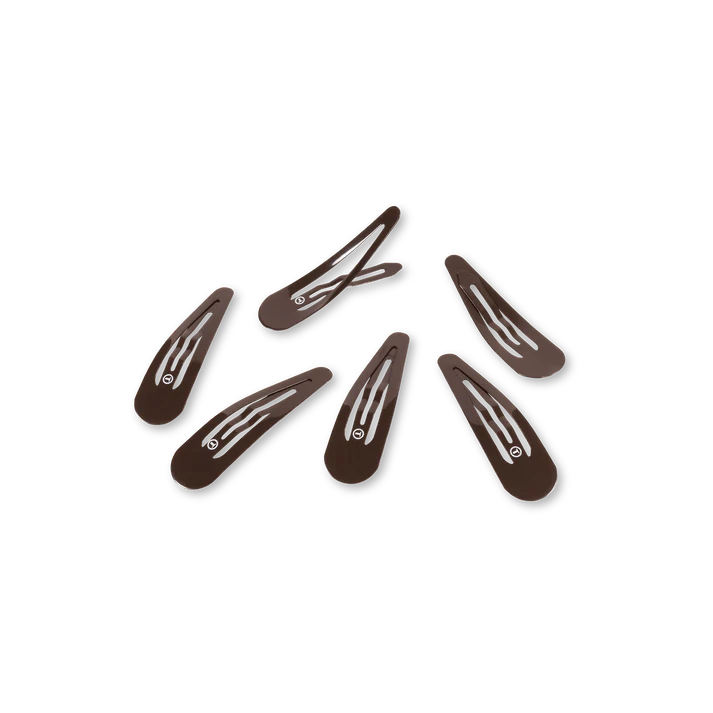 Teleties Snap Clips - Brown