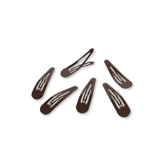 Teleties Snap Clips - Brown
