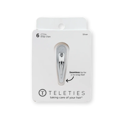 Teleties Snap Clips - Silver
