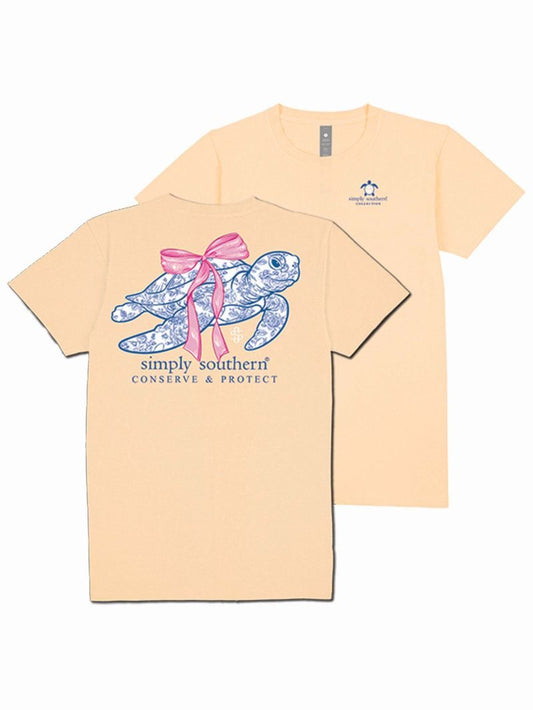 Youth Simply Southern Turtle Tracking Short Sleeve T-Shirt - Sun