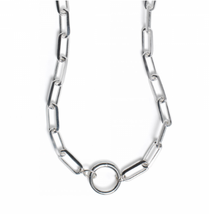 Sterling Silver Paperclip Palmer Necklace