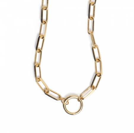 Southern Gates Gold Plated Paperclip Palmer Necklace