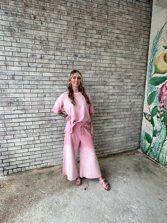 Dressed To Chill Ombre Deep Rose Bottoms