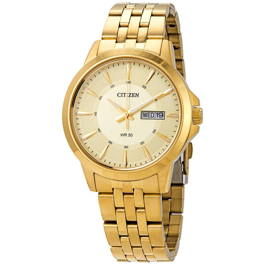 BF2013-56P Citizen Men's Quartz Champagne Dial Men's Watch Gold Tone