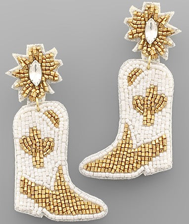 EP42096  Bead Boot Earrings 0