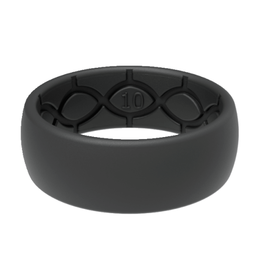 R22-002 Groove Life Deep Grey & Blue Ring