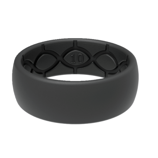 R22-002 Groove Life Deep Grey & Blue Ring