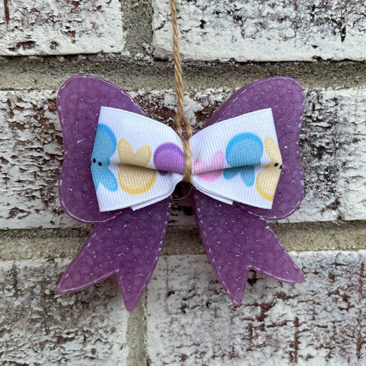 Purple Bow on Bow Freshie
