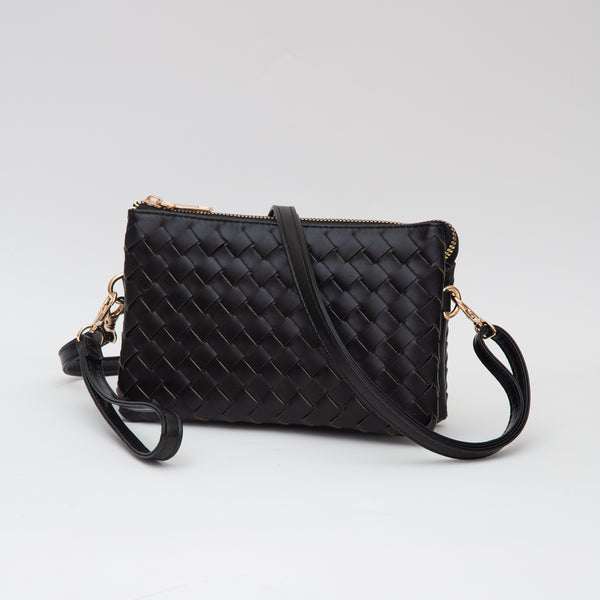 TG10647 Woven Crossbody/Wristlet Organizer Black 0
