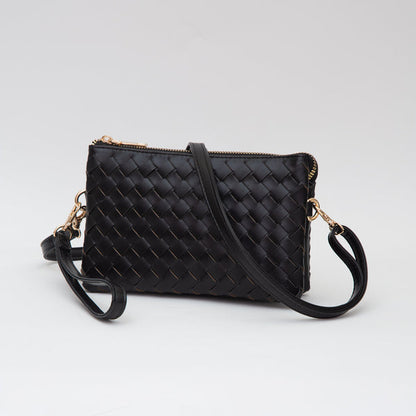 TG10647 Woven Crossbody/Wristlet Organizer Black 0