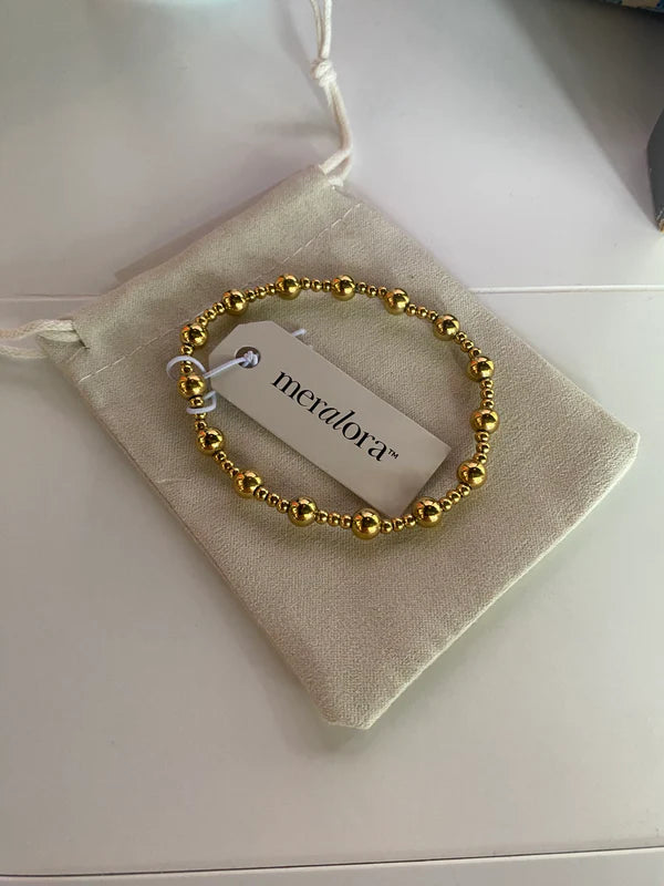 PVDSB106 Meralora 6/4mm Beaded Stretch Bracelet
