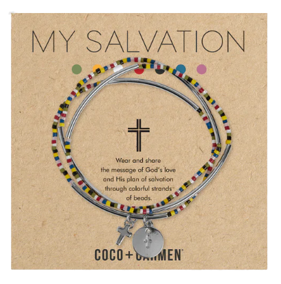 My Salvation Cross Charm Bracelet - Silver