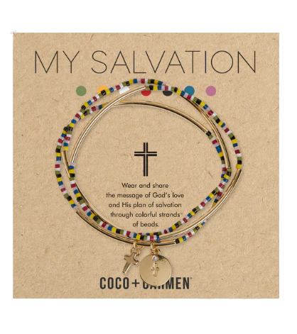 My Salvation Cross Charm Bracelet - Gold
