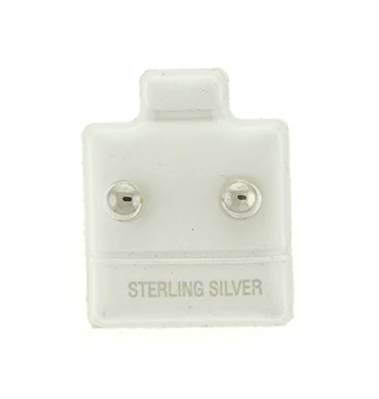 Sterling Silver 10mm Round Ball Stud Earrings