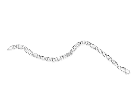 Sterling Silver Curbarucci Bracelet - 7"