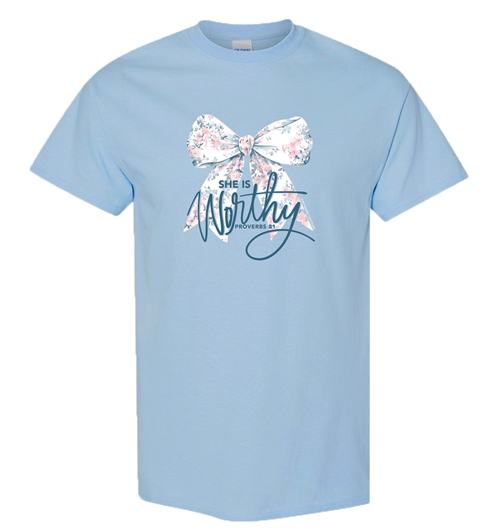 Southern Couture She Is Worthy Short Sleeve T-Shirt