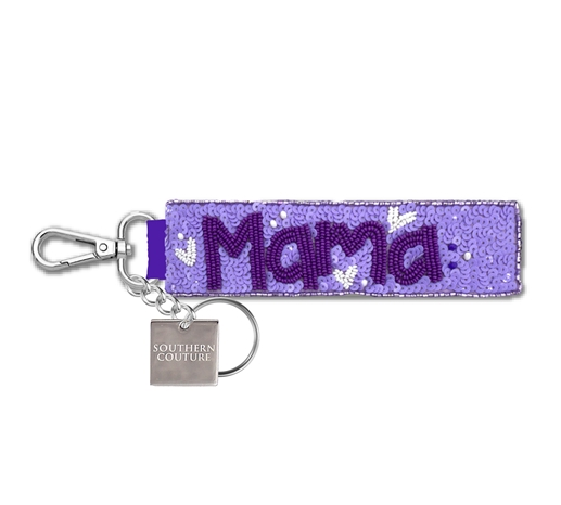 Southern Couture Mama Beaded Keychain