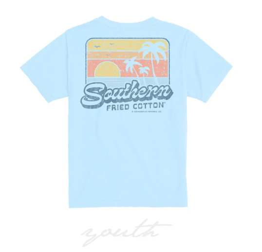 Youth Southern Fried Cotton Feel of the Ocean Short Sleeve T-Shirt