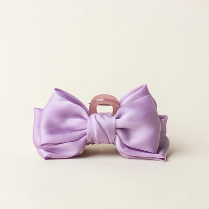 WSDE-BWCLIP-SAT-LIL Darling Effect Satin Bow Hair Clip