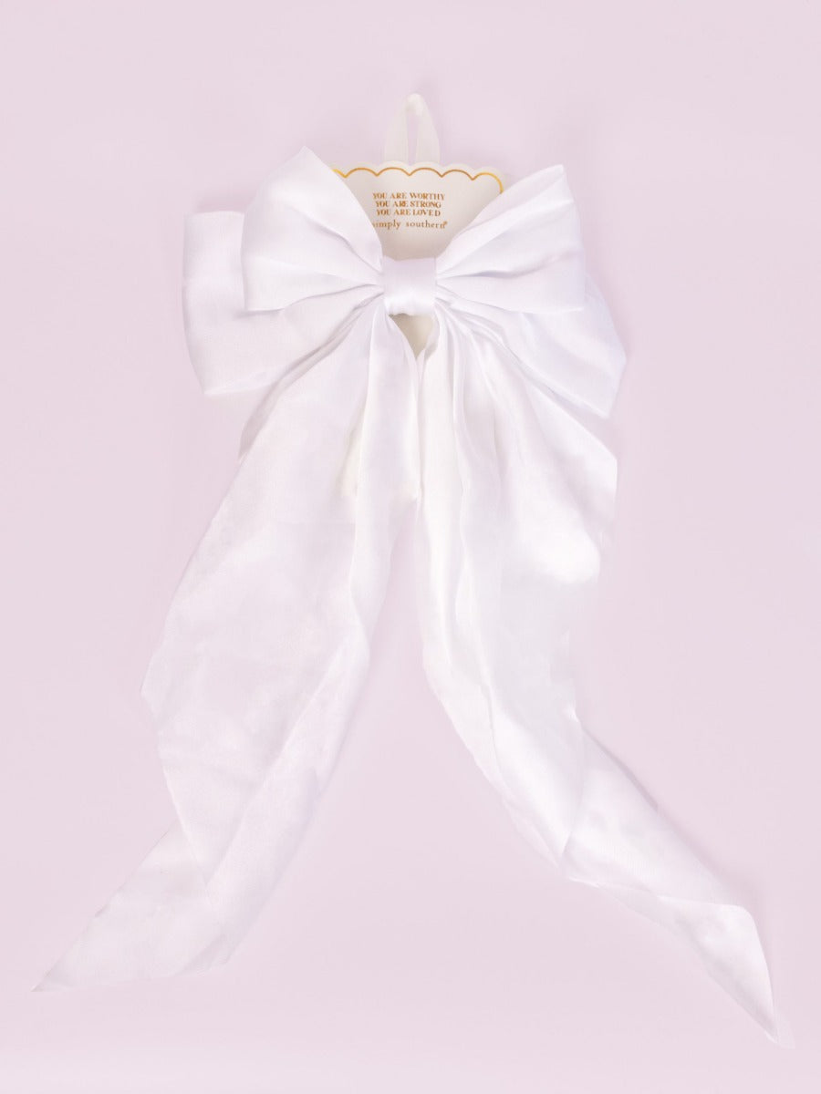 Simply Southern Hair Bow in Soft Ivory