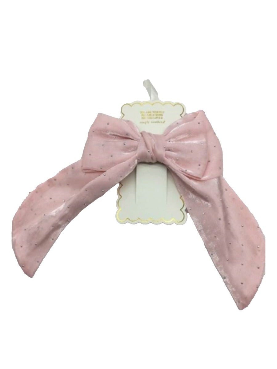 Simply Southern Hair Bow in Dot Pink