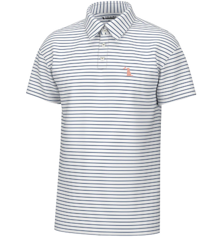 Local Boy Edisto Polo - Plum & White