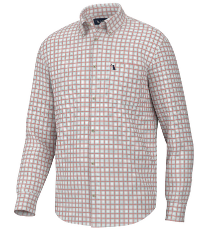 Local Boy Faulk Dress Shirt - Salmon & Light Teal
