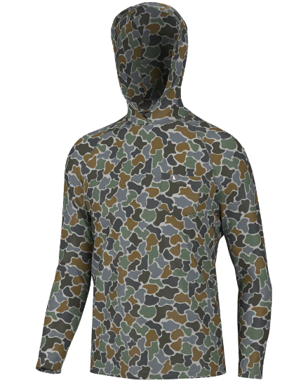 Local Boy Heather Blend Hoodie - Forest Camo Bluff