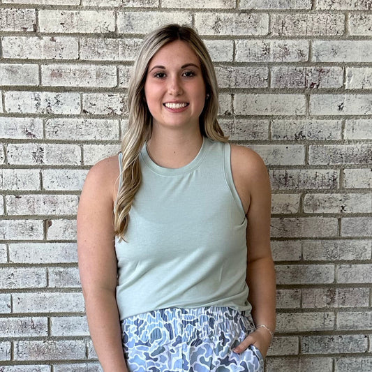 Local Girl Muscle Tank - Ecalyptus