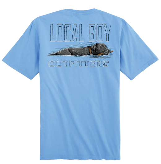 Local Boy Youth Fetch Black Lab Short Sleeve T-Shirt