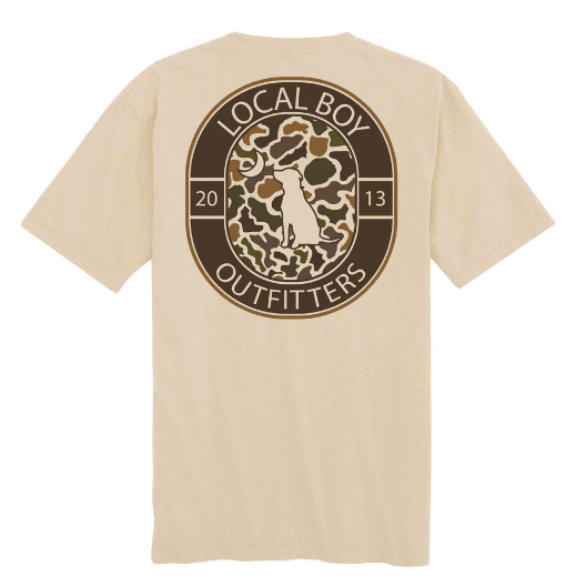 Local Boy Youth Vintage Crest Short Sleeve T-Shirt - Latte