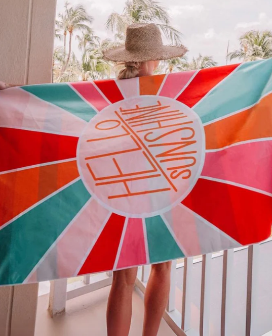 Hello Sunshine Quick Dry Beach Towel