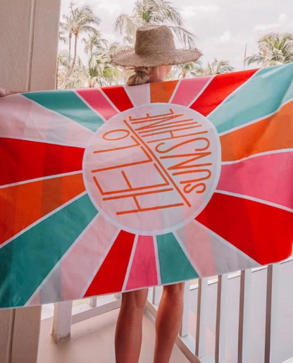 Hello Sunshine Quick Dry Beach Towel